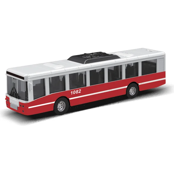 Autobus MHD rouge 16 cm