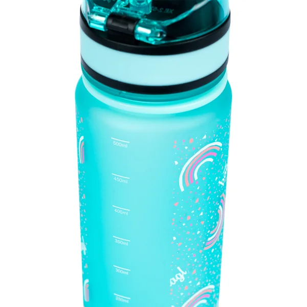 BAAGL Bouteille en tritan pour boissons Arc-en-ciel, 500 ml
