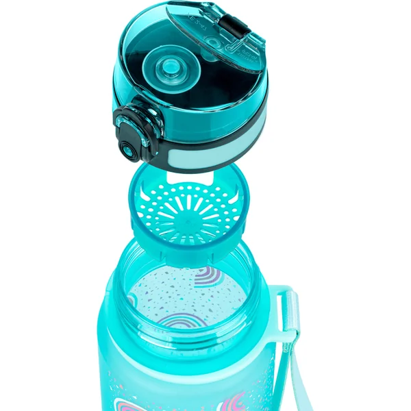 BAAGL Bouteille en tritan pour boissons Arc-en-ciel, 500 ml