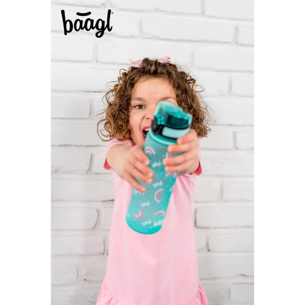 BAAGL Bouteille en tritan pour boissons Arc-en-ciel, 500 ml