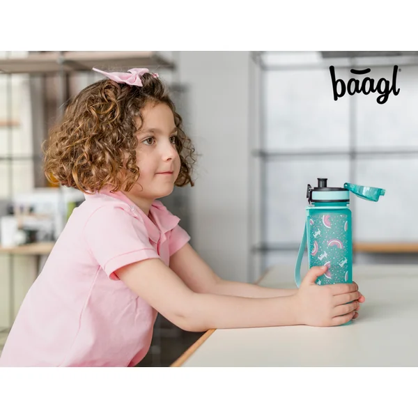 BAAGL Bouteille en tritan pour boissons Arc-en-ciel, 500 ml