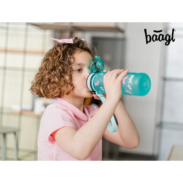 BAAGL Bouteille en tritan pour boissons Arc-en-ciel, 500 ml