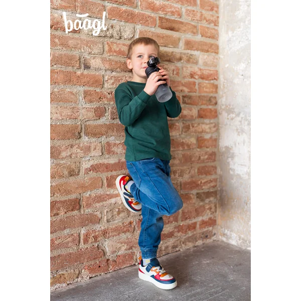 BAAGL Bouteille en tritan pour boissons Gradient Loup, 350 ml