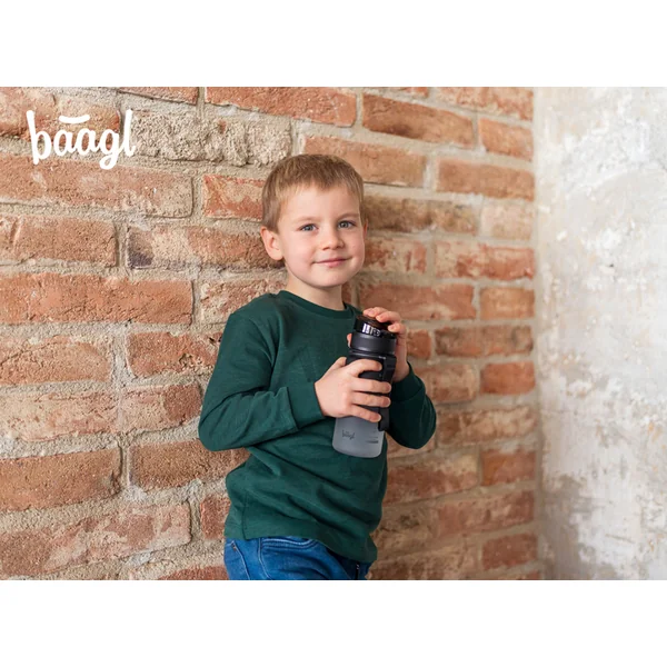 BAAGL Bouteille en tritan pour boissons Gradient Loup, 350 ml