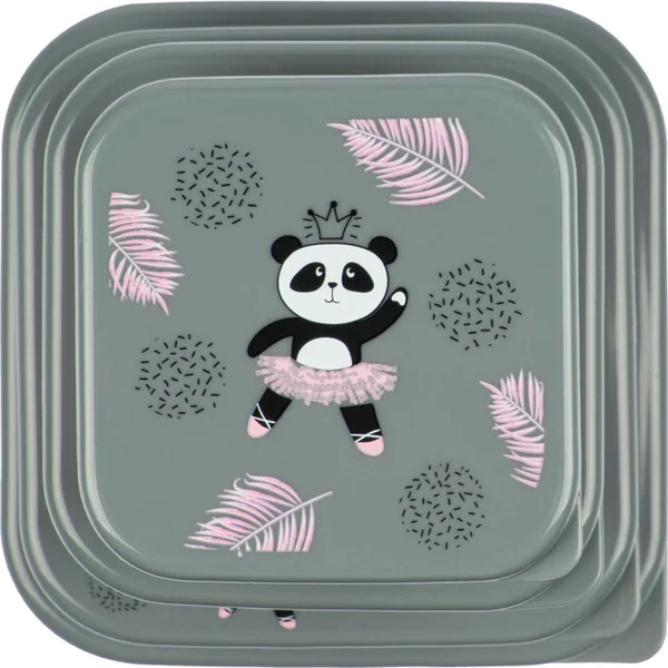 BAAGL Boîte à déjeuner 4 en 1 Panda