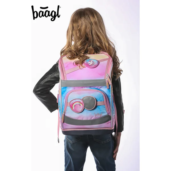 BAAGL Cartable Zippy Plus Rainbow Unicorn