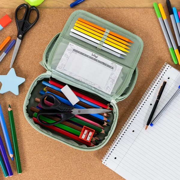 BAAGL ENSEMBLE 3 Skate Max Menthe: sac à dos, trousse, poche