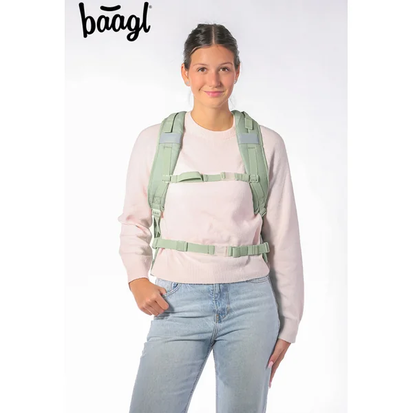 BAAGL ENSEMBLE 3 Skate Max Menthe: sac à dos, trousse, poche