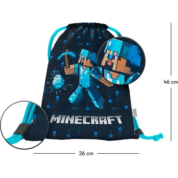 BAAGL Sac Minecraft Blue Axe