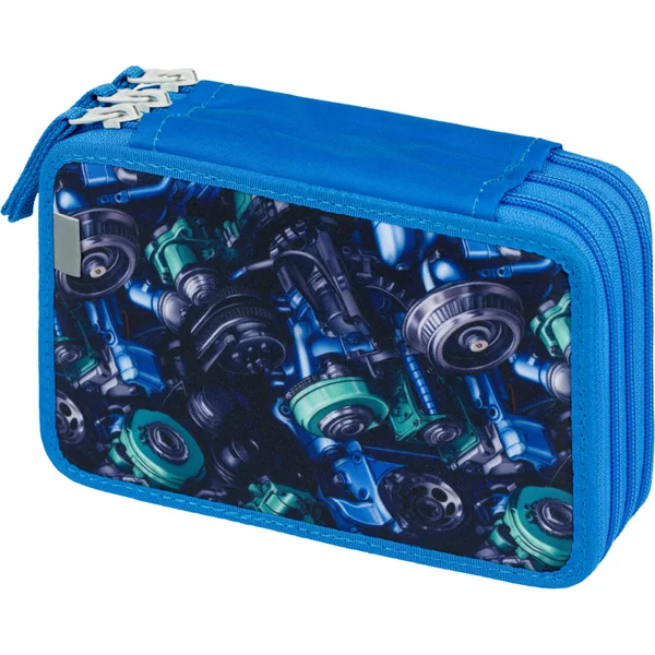 BAAGL Trousse scolaire à trois étages Voiture de course