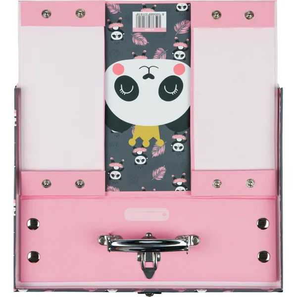 BAAGL Valise scolaire pliable Panda avec ferrures