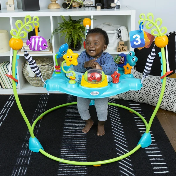 BABY EINSTEIN Jumper/Centre d'activités 2-en-1 Curiosity Cove™ 6m+ jusqu'à 11kg