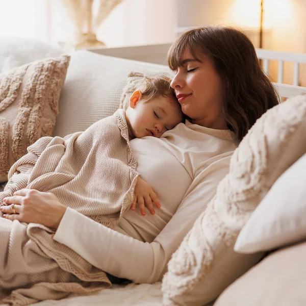 BABYONO Couverture tricotée en bambou Light Beige 75 x 100 cm