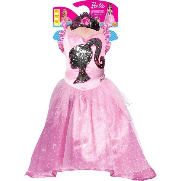 BARBIE - DEGUISEMENT LUXE PRINCESSE PAILLETTES - TAILLE S 3-4 ANS