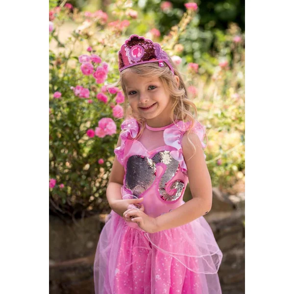 BARBIE - DEGUISEMENT LUXE PRINCESSE PAILLETTES - TAILLE S 3-4 ANS
