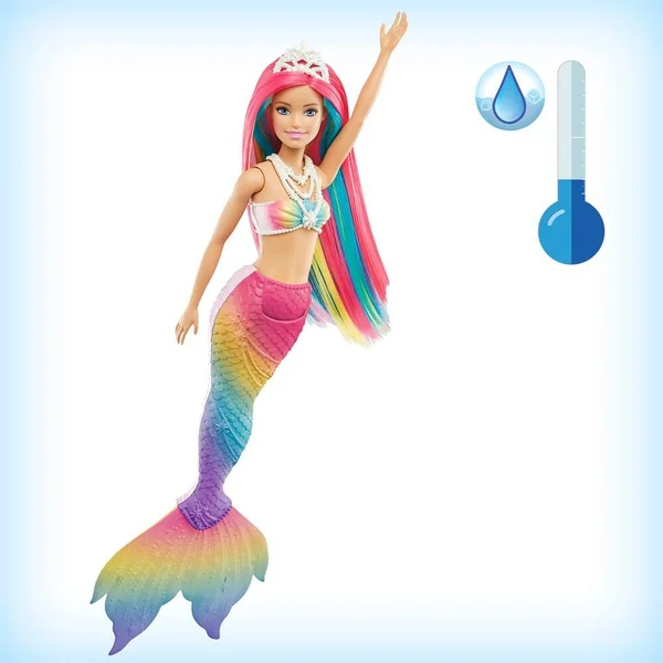 BARBIE DREAMTOPIA - POUPEE SIRENE MAGIQUE ARC-EN-CIEL