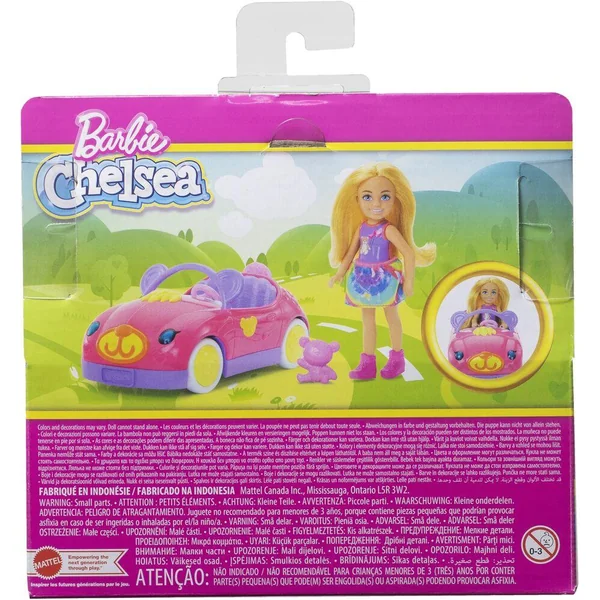 BARBIE - POUPEE CHELSEA DECAPOTABLE OURSON