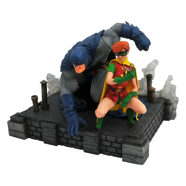 BATMAN & ROBIN STATUE THE DARK NIGHT RETURN DC COMICS GALLERY DIAMOND SELECT 20 CM