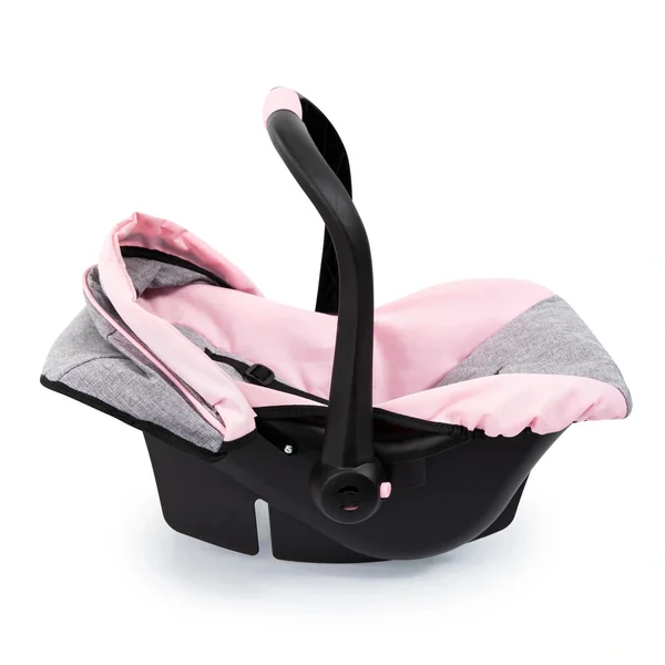 BAYER DESIGN - Doll Deluxe Car Seat with Canopy Gray Pink - Dolls Playsets Toy Figures