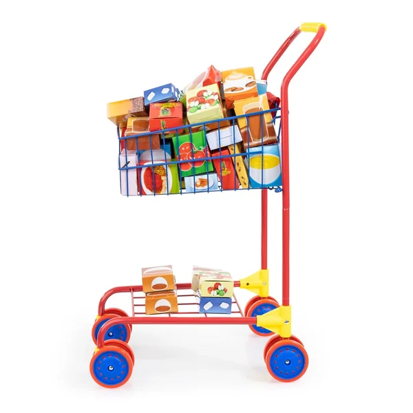 BAYER DESIGN - Shopping Cart with Food Packages - Dolls Playsets Toy Figures