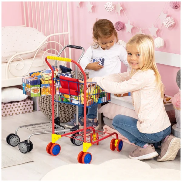 BAYER DESIGN - Shopping Cart with Food Packages - Dolls Playsets Toy Figures