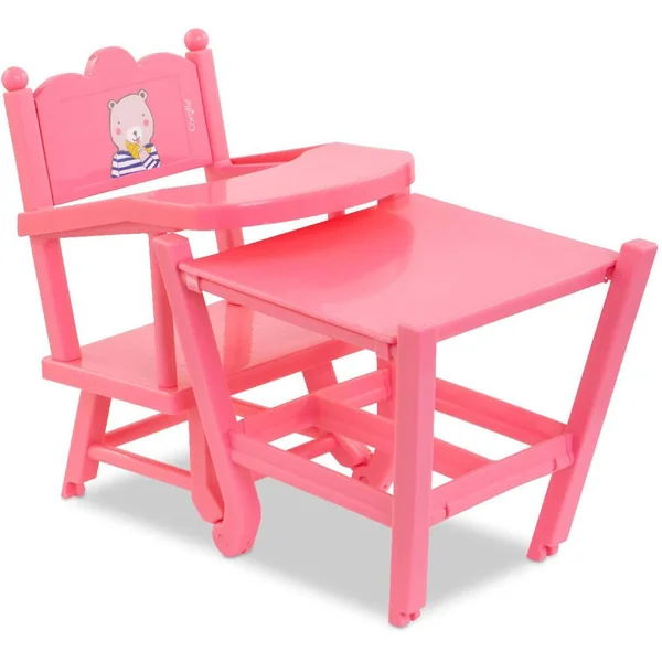 BB36 - 42 CHAISE HAUTE ROSE - POUR POUPON 36 ET 42CM - COROLLE ACCESSOIRES