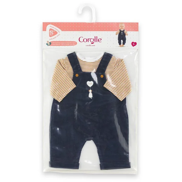 BB42 T-SHIRT + SALOPETTE MARINE - COROLLE VETEMENTS