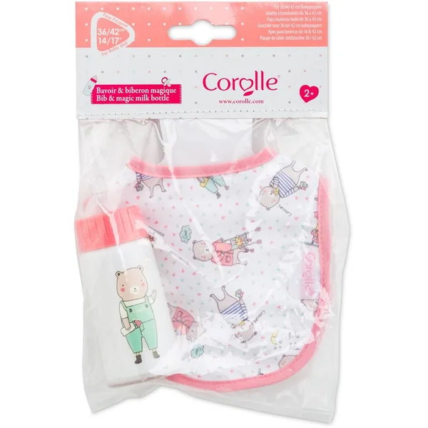 BB 36 -42 - BAVOIR ET BIBERON MAGIQUE - POUR POUPON 36 ET 42CM - COROLLE ACCESSOIRES