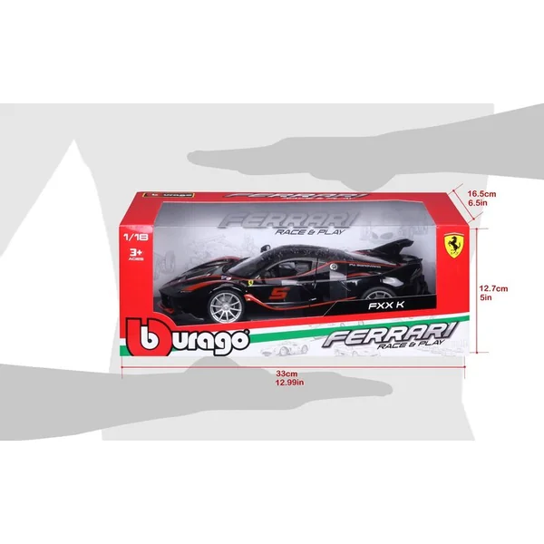 Bburago 1:18 Ferrari TOP FXX K Noir