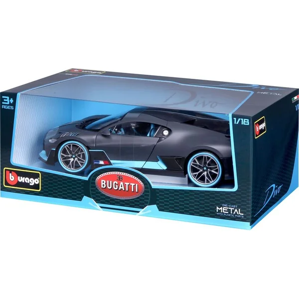 Bburago 1:18 TOP Bugatti Divo Gris