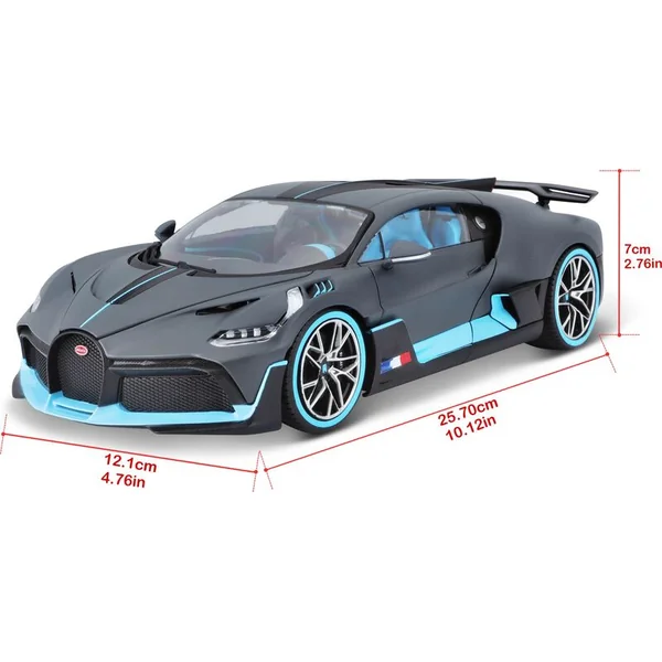 Bburago 1:18 TOP Bugatti Divo Gris
