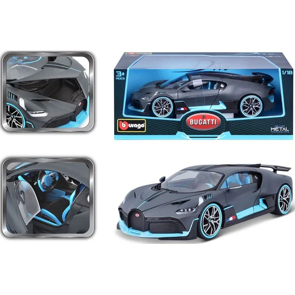 Bburago 1:18 TOP Bugatti Divo Gris