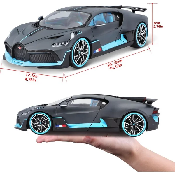 Bburago 1:18 TOP Bugatti Divo Gris