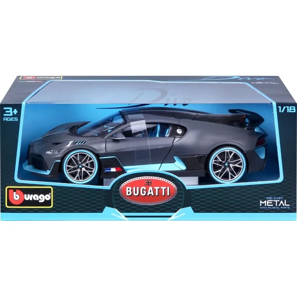 Bburago 1:18 TOP Bugatti Divo Gris