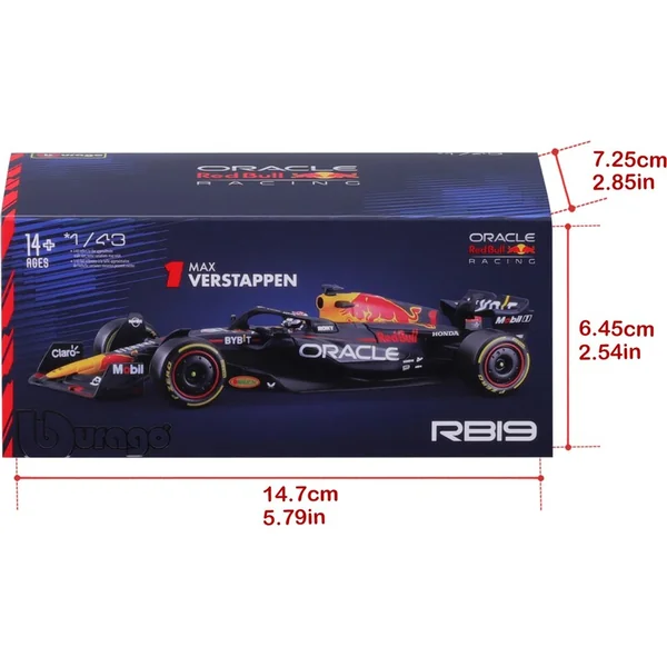 Bburago 1:24 RACE Formula F1 MODEL-KIT- Red Bull RB19(2023) #11 Sergio Pérez avec support