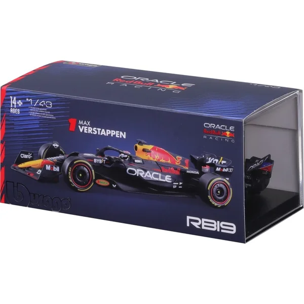 Bburago 1:24 RACE Formula F1 MODEL-KIT- Red Bull RB19(2023) #1 Max Verstappen sans support