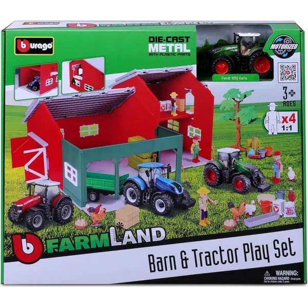 Bburago Farmland Farm Set avec tracteur