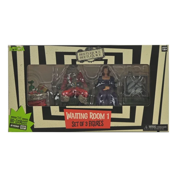 Beetlejuice pack 3 figurines Waiting Room 1 Neca 10 cm