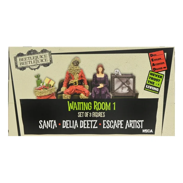 Beetlejuice pack 3 figurines Waiting Room 1 Neca 10 cm