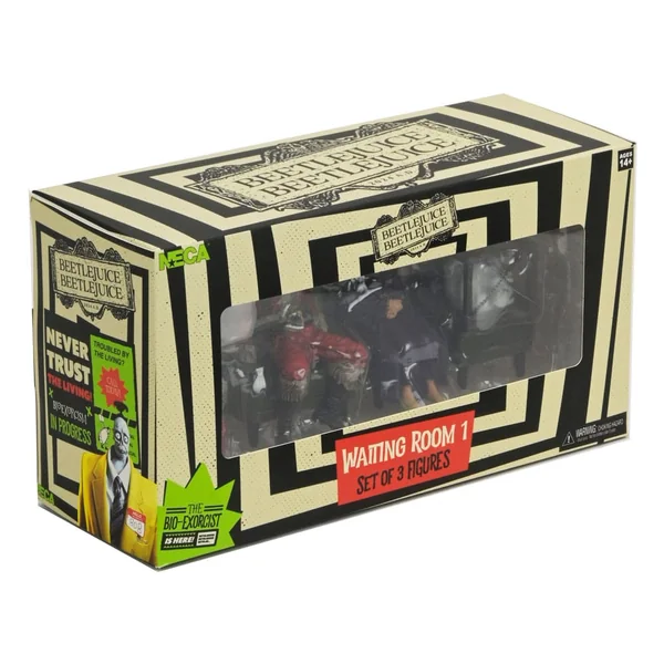Beetlejuice pack 3 figurines Waiting Room 1 Neca 10 cm