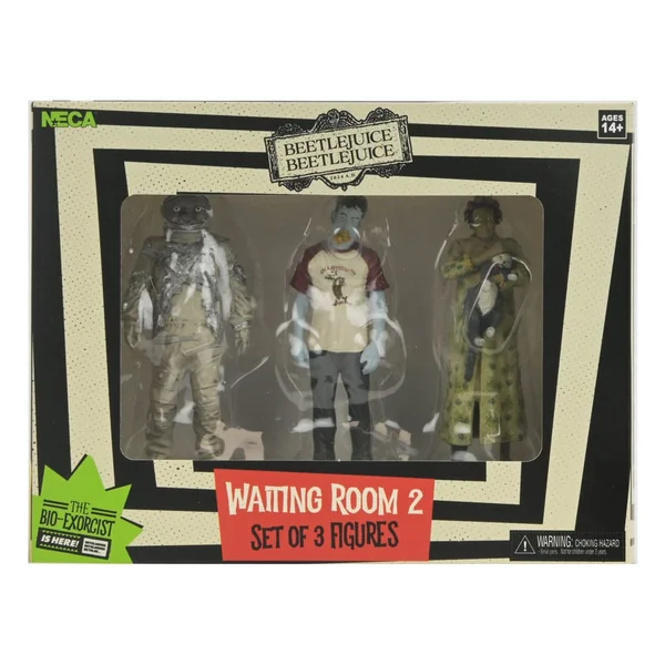 Beetlejuice pack 3 figurines Waiting Room 2 Neca 10 cm