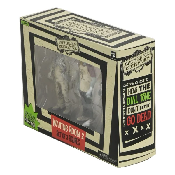 Beetlejuice pack 3 figurines Waiting Room 2 Neca 10 cm