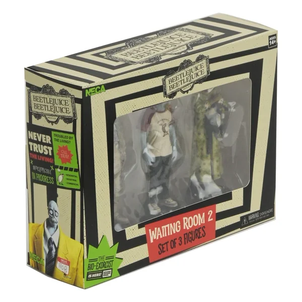 Beetlejuice pack 3 figurines Waiting Room 2 Neca 10 cm