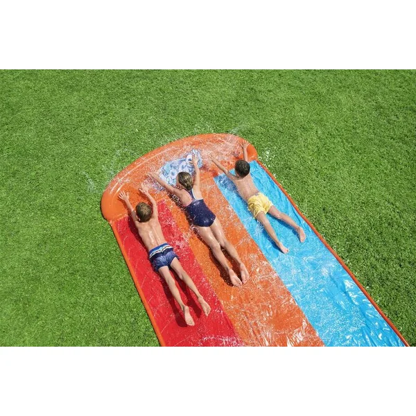 Bestway 52479 H2OGO!® Tsunami Splash Ramp™ toboggan pour 3 personnes 488 x 214 cm