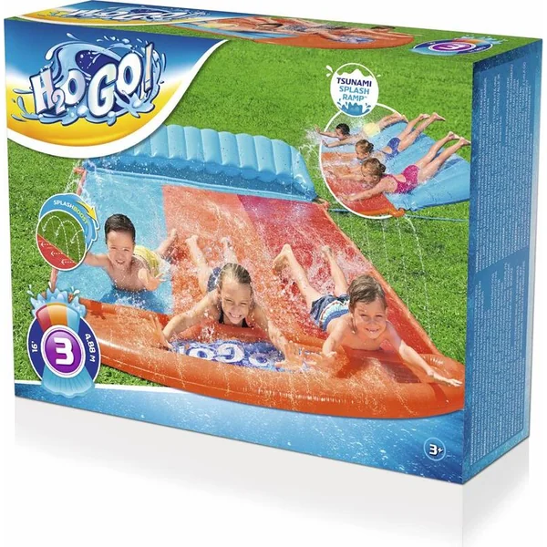 Bestway 52479 H2OGO!® Tsunami Splash Ramp™ toboggan pour 3 personnes 488 x 214 cm
