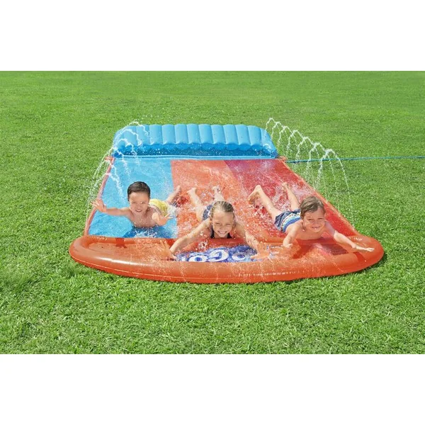 Bestway 52479 H2OGO!® Tsunami Splash Ramp™ toboggan pour 3 personnes 488 x 214 cm