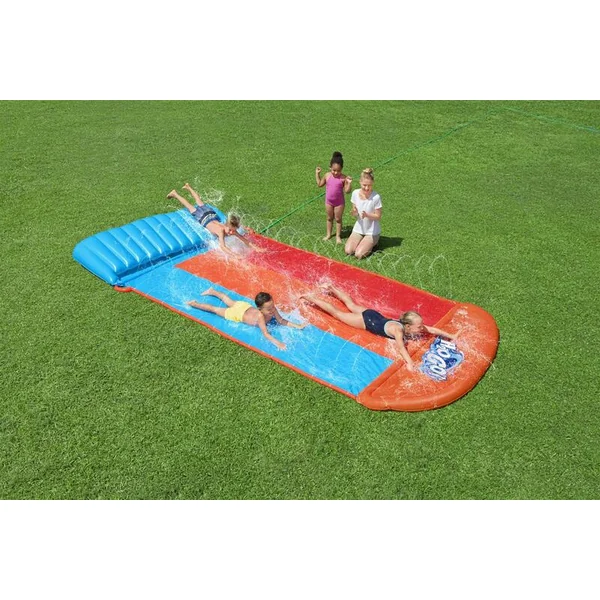 Bestway 52479 H2OGO!® Tsunami Splash Ramp™ toboggan pour 3 personnes 488 x 214 cm