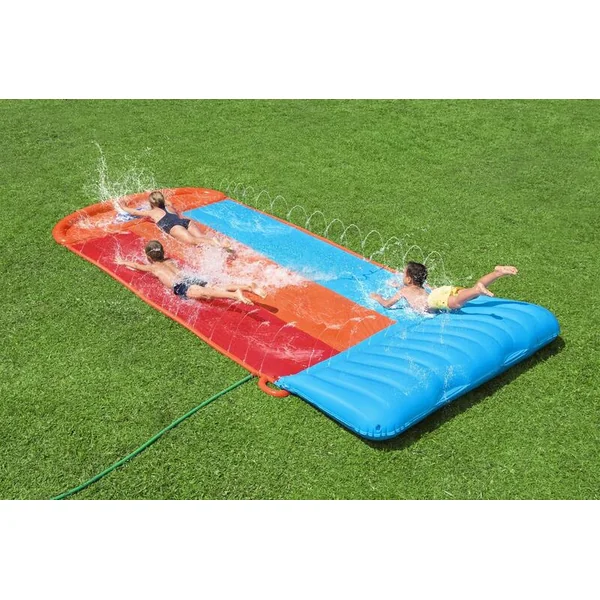 Bestway 52479 H2OGO!® Tsunami Splash Ramp™ toboggan pour 3 personnes 488 x 214 cm
