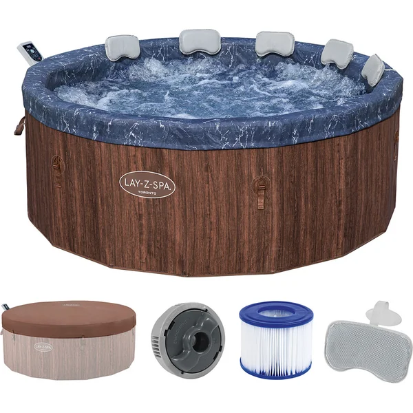 Bestway 6001W Spa LAY-Z-SPA®Toronto AirJet™ pour 6 personnes (Économie d'énergie) 190 x 70 cm