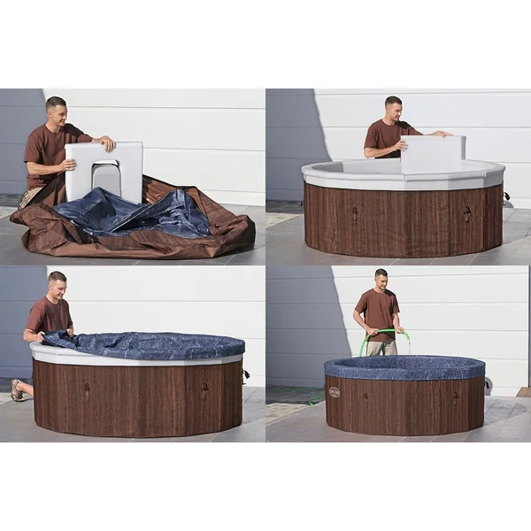 Bestway 6001W Spa LAY-Z-SPA®Toronto AirJet™ pour 6 personnes (Économie d'énergie) 190 x 70 cm